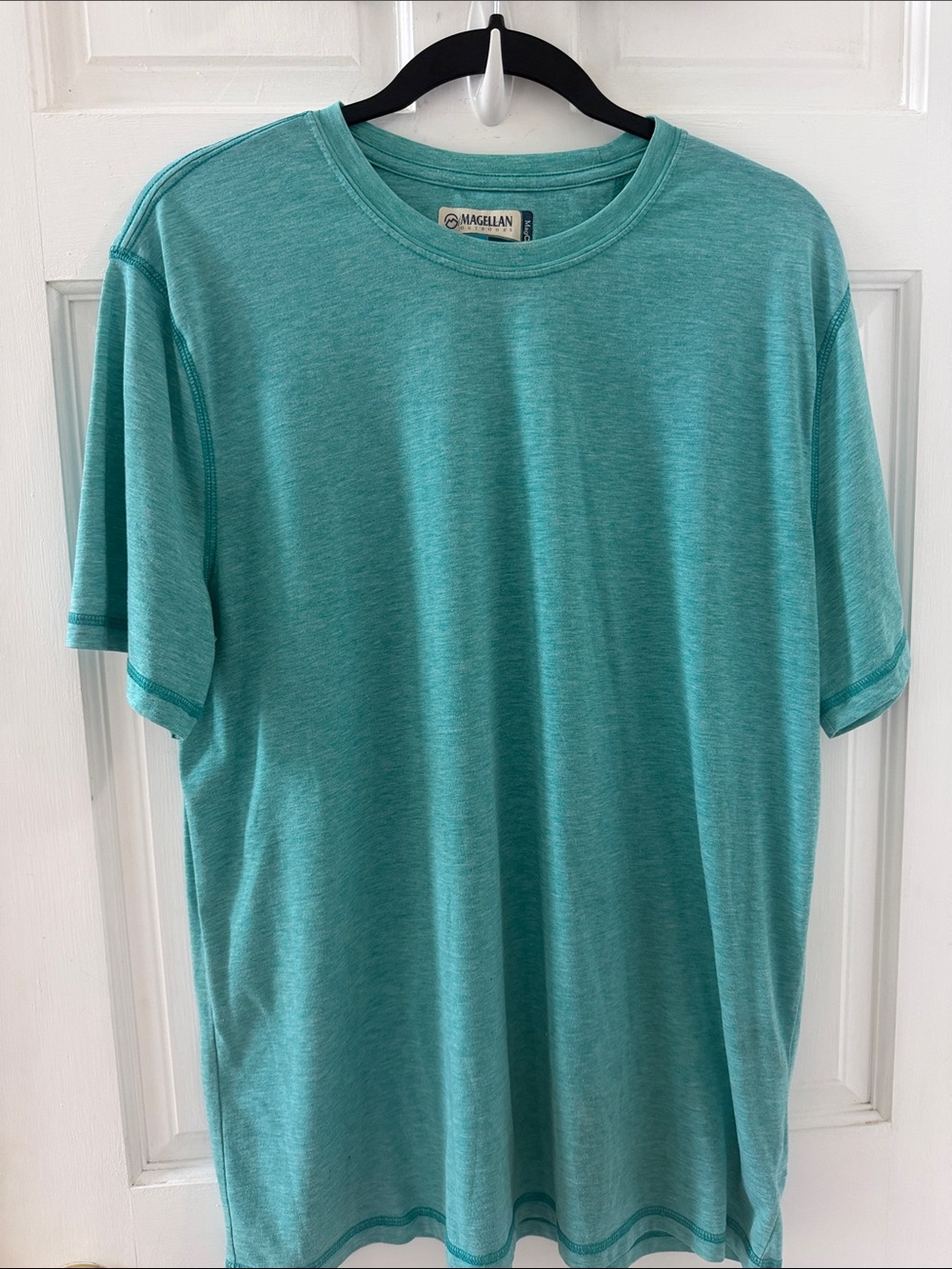 Magellan Outdoors Men’s Teal Heather Short-Sleeve Tee